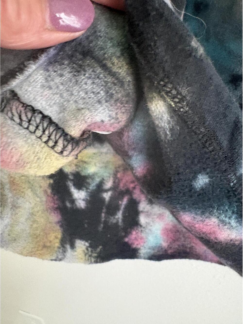 Torrid | Comfy Soft Loungewear Shorts Set Black Pink Blue Tie Dyed Size 1X - Picture 9 of 9
